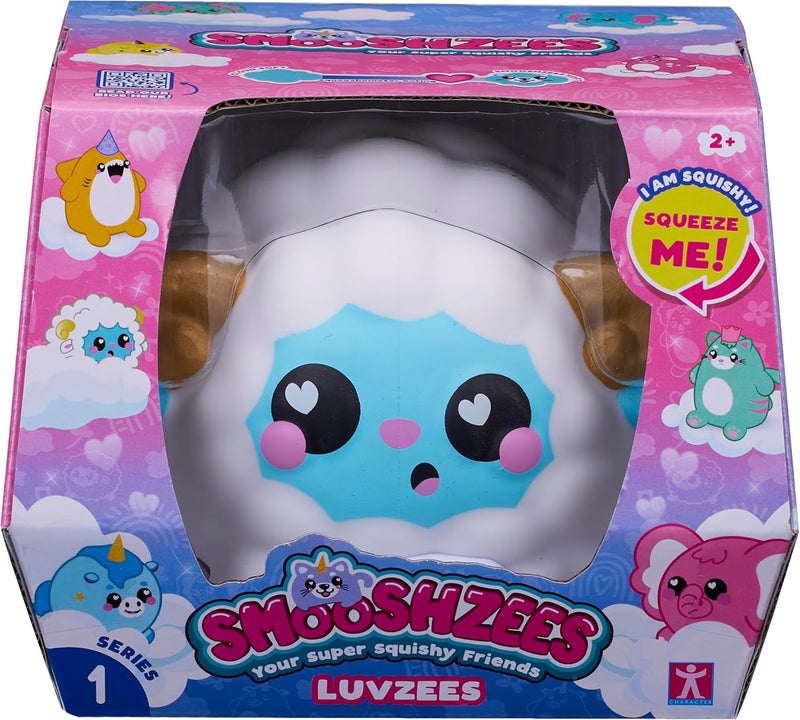 Smooshzees Luvzees, Bleepo, White Sheep, Collectable Characters, Supersoft, Cuddly and Squishy! - Image 1